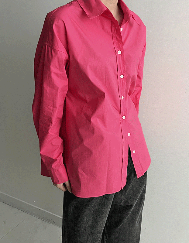 컬러 오버핏 셔츠 남방 .A5895 (7color)